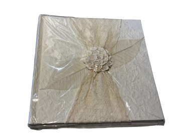 Gästebuch Hochzeit Rosen Kreis GB0014 Fotoalbum cremeweiss