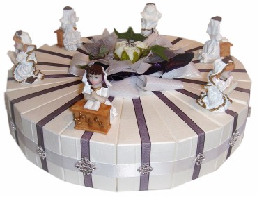 schöne Gastgeschenke Torte Kommunion Mädchen GG0022