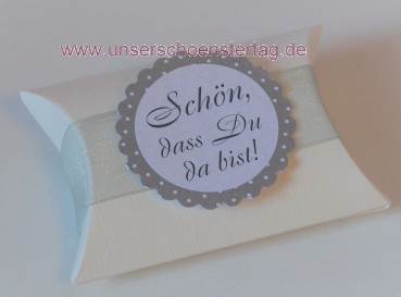 Gastgeschenke Hochzeit Mandeln Taufe Kommunion Konfirmation GG0045 grau