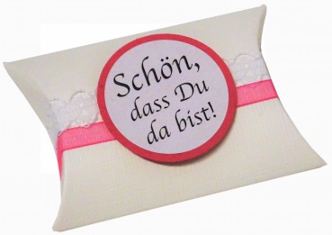 Gastgeschenke Mandeln Vintage Spitze Hochzeit Taufe Kommunion Konfirmation GG0051 pink