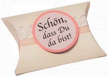 Gastgeschenke Mandeln Vintage Spitze Hochzeit Taufe Kommunion Konfirmation GG0051 rosa