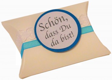 Gastgeschenke Mandeln Vintage Spitze Hochzeit Taufe Kommunion Konfirmation GG0051 türkis