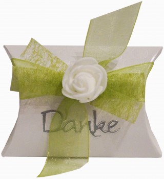 Gastgeschenke Mandeln ROSE Hochzeit Taufe Kommunion Konfirmation GG0090 hellgrün
