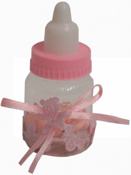 Gastgeschenke Mandeln Babyfläschchen Taufe Fläschchen GG0094 rosa