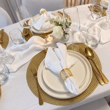 Dekoset GOLDEN – zeitlos & elegant | Verleih ab 4 € pro Person