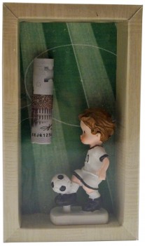 Geldgeschenk Gutschein Fussball Ticket Schuhe GS047
