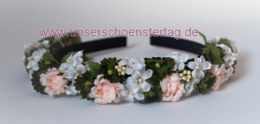 Haarschmuck Haarreif Braut Hochzeit Kommunion Blumenkinder HS0019