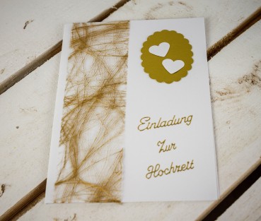 10 x Einladung Einladungskarte Hochzeit Einladungen KH002