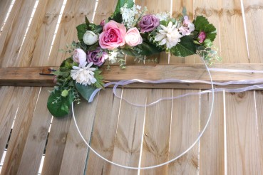 Preview: handmade ** großer LOOP Vintage Hochzeit BOHO Türkranz NEU