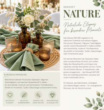 Preview: Dekoset NATURE – boho & natürlich | Verleih / ab 4 € pro Person