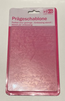 Preview: Prägeschablone kleine Schrift zur Kartengestaltung DIY - PRÄ003