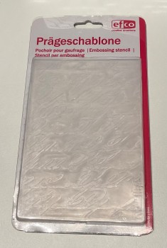 Preview: Prägeschablone große Schrift zur Kartengestaltung DIY - PRÄ005