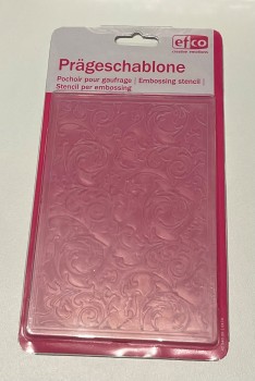 Preview: Prägeschablone florales Muster zur Kartengestaltung DIY - PRÄ007 Ranken