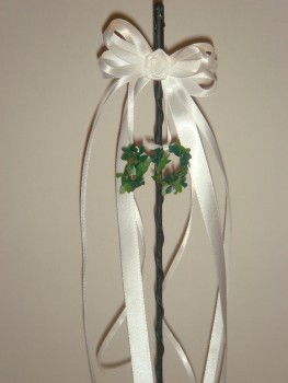 Antennenschleifen zur Hochzeit " Vivien " SCH0042 im 10er Set - weiss