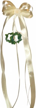 Antennenschleifen zur Hochzeit " Vivien " SCH0043 im 10er Set - creme, ivory, champagner
