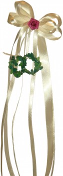 Antennenschleifen zur Hochzeit " Vivien " SCH0044 im 10er Set - champagner, creme, ivory, bordeaux