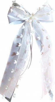 Antennenschleifen " Aurelia " zur Hochzeit im 10er Set SCH0058 - weiß, creme, champagner, ivory
