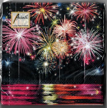 20 Servietten Feuerwerk Sylvester SV0053