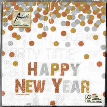 20 Servietten Happy New Year Sylvester SV0054