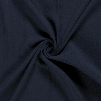 Vermietung von Musselin Stoff Tischläufer ca. 300 cm x 40 cm - Farbe dunkelblau, navy, marine / 5,50 €