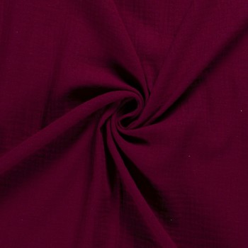Vermietung von Musselin Stoff Tischläufer ca. 300 cm x 40 cm - Farbe bordeaux - beere / 5,50 €