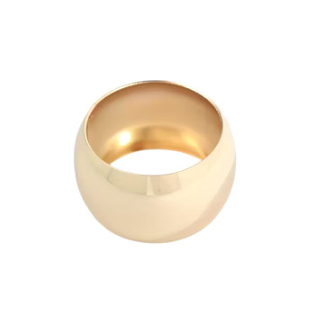 edle Serviettenringe mieten zur Hochzeit - gold / 0,50 €