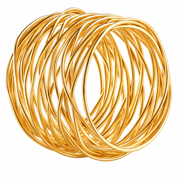 Goldener Serviettenring aus Draht – filigran & elegant | Serviettenring zur Miete / 0,50 €