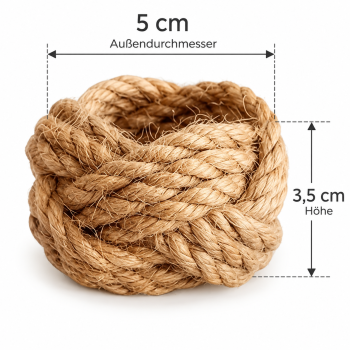 Preview: Serviettenring Natur – geflochten & Boho | Serviettenring zur Miete / 0,50 €
