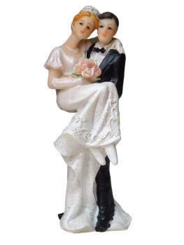 Tortendeko Tortenfigur Tortenaufsatz zur Hochzeit Brautpaar 13 cm TA0095