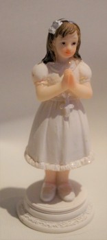 Tortendeko Tortenaufsatz Tortenfigur zur Kommunion Mädchen 9 cm TA0129