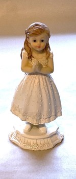 Tortendeko Tortenaufsatz Tortenfigur zur Kommunion Mädchen 12 cm TA0132