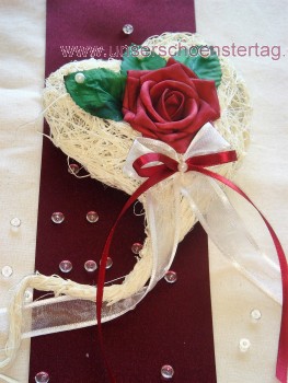 Tischdekoration für ca. 60 Pers. bordeaux zur Hochzeit Tischdeko TD0001
