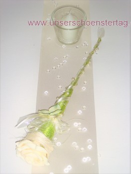Tischdekoration für ca. 60 Pers. Hortensie grün zur Hochzeit Tischdeko TD0047
