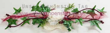 Ehrenplatz Tischdekoration zur Hochzeit Verlobung Kommunion Konfirmation Taufe Tischdeko TD0063 bordeaux (8)