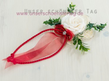 6 x Aufleger Tischdekoration rot zur Hochzeit Taufe Tischdeko TD0064 (3)