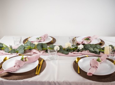 Vermietung von Platzsets creme, rund, Durchmesser: 38 cm, 1,00 EUR / Stück