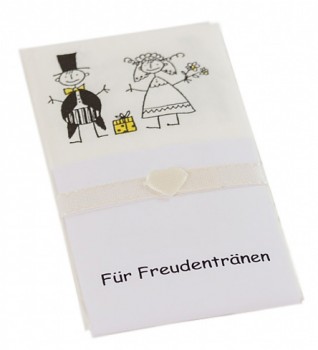 10 Taschentücher Freudentränen Hochzeit TT0002