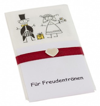 10 Taschentücher Freudentränen Hochzeit TT0003