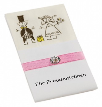 10 Taschentücher Freudentränen Hochzeit TT0013