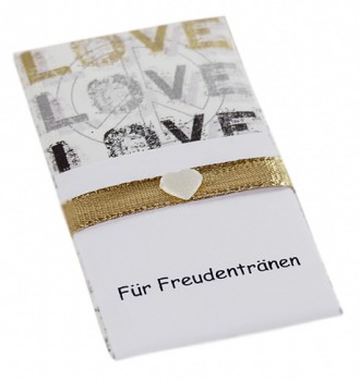 10 Taschentücher Freudentränen Hochzeit TT0021
