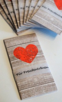 Taschentücher Freudentränen "Herzilein" TT0067