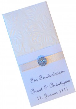 10 Taschentücher Freudentränen Hochzeit TT0081 champagner - personalisiert