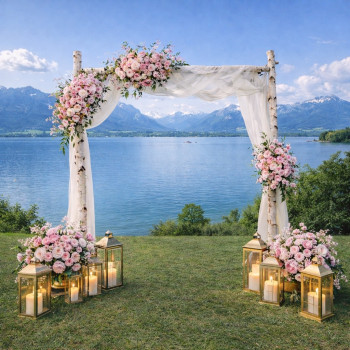 Preview: Traubogen Birke zur Hochzeit Verleih / 50 €