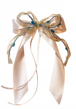 Weihnachtsschleifen Schleifen Geschenke Weihnachten WS1909 im 10er Set - weiß, türkis