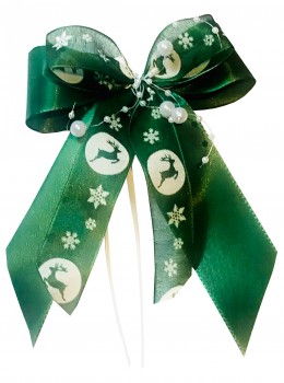 Weihnachtsschleifen Schleifen Geschenke Weihnachten WS1912 im 10er Set - grün