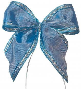 Weihnachtsschleifen Schleifen Geschenke Weihnachten WS1927 im 10er Set -  hellblau blau