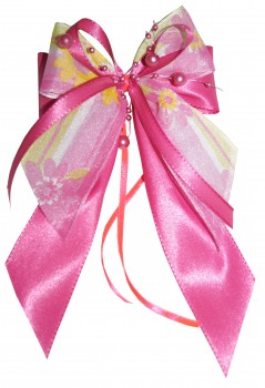Weihnachtsschleifen Schleifen Geschenke Weihnachten WS1932 im 10er Set - pink, fuchsia, hellgrün
