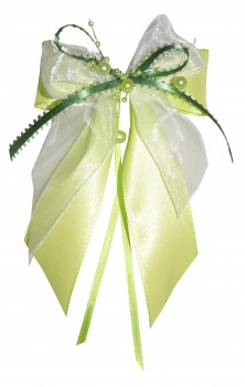 Weihnachtsschleifen Schleifen Geschenke Weihnachten WS1938 im 10er Set - hellgrün, grün