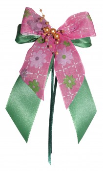 Weihnachtsschleifen Schleifen Geschenke Weihnachten WS1950 im 10er Set - grün, pink, gold