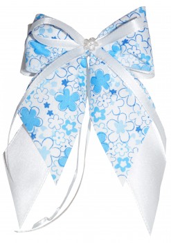 Weihnachtsschleifen Schleifen Geschenke Weihnachten WS1951 im 10er Set - weiß, hellblau, blau